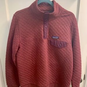 Patagonia Womens Organic Cotton Quilted Snap Pullover